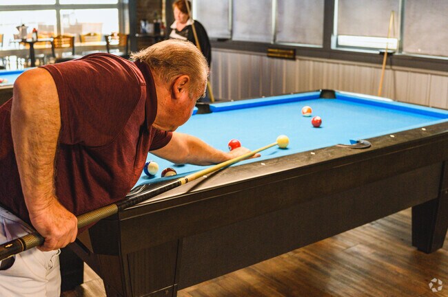 Play a game of pool after you have some great BBQ at Gravity Smokehouse Brew & Que.