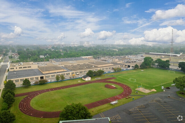 St. Mary's School for the Deaf in Buffalo has a large sports complex behind the main building.