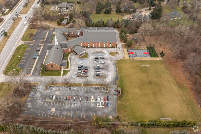 Bloomfield Christian School aerial view.