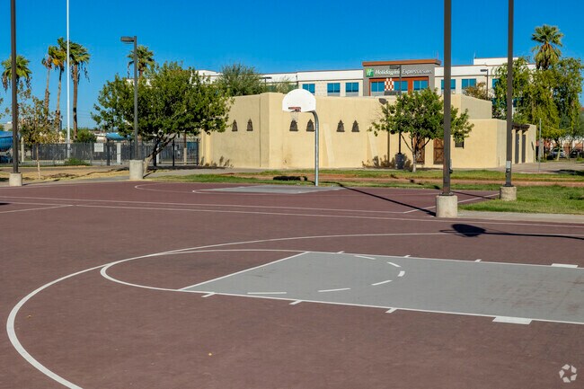 Shoot some hoops on the basketball courts at Phoenix’s University Park in Central City.