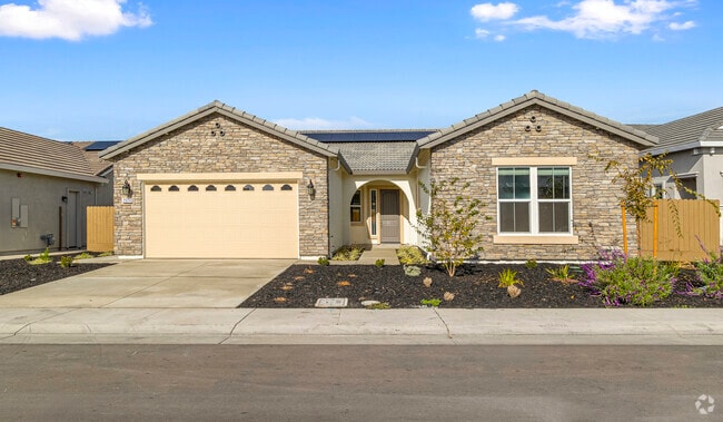 Central Lodi homes have stone facades.