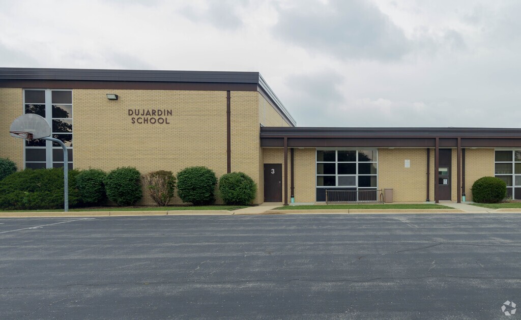 A wide shot for Dujardin Elementary School.