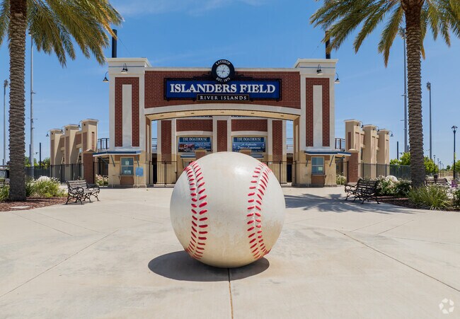 Islanders Field is where baseball lovers go to see there favorite teams.
