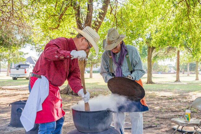 Traditional cooking methods are showcased at the Car Show-Western Days Stampede.
