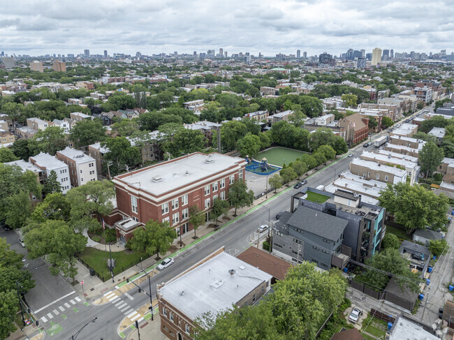 Columbus Elementary School is easily accessible to residents of Ukrainian Village.