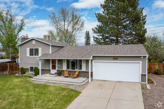Traditional brick and gray siding bi-levels can be found in Far Horizons.