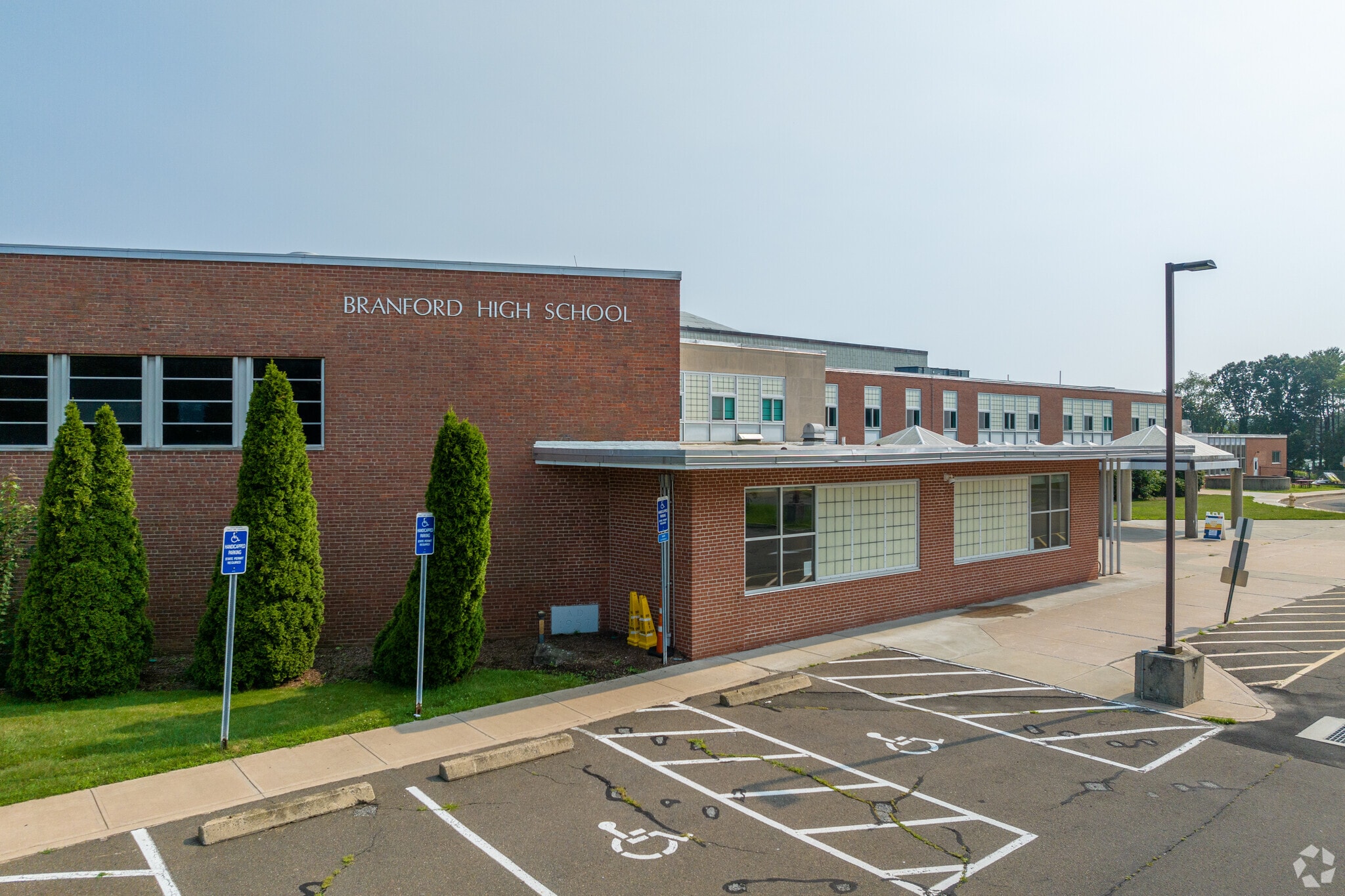 Branford High School serves students grades 9 through 12.