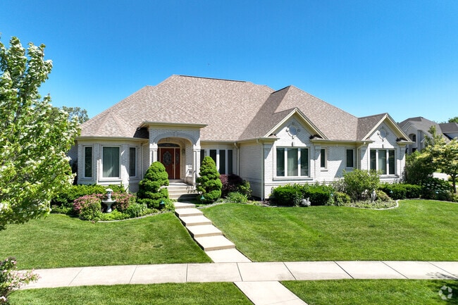 Custom ranch style homes are scattered throughout Southeast Lemont.
