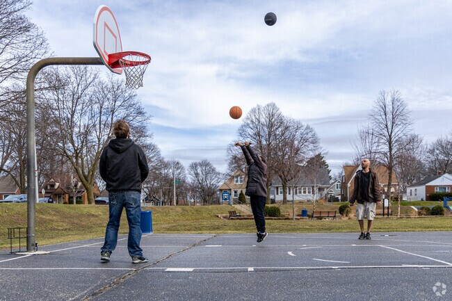 Fairview residents enjoy the basketball court at Fairview Playground.