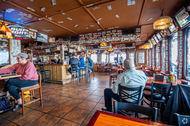 Residents enjoy lunchtime at the popular Noah's Ark in eastern Bacliff.