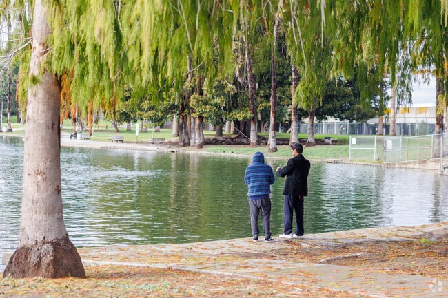Go fishing with friends at Alondra Park in Lawndale, CA.