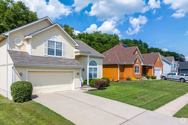 Newer colorful homes can be found throughout the neighborhood of Citadel Center.