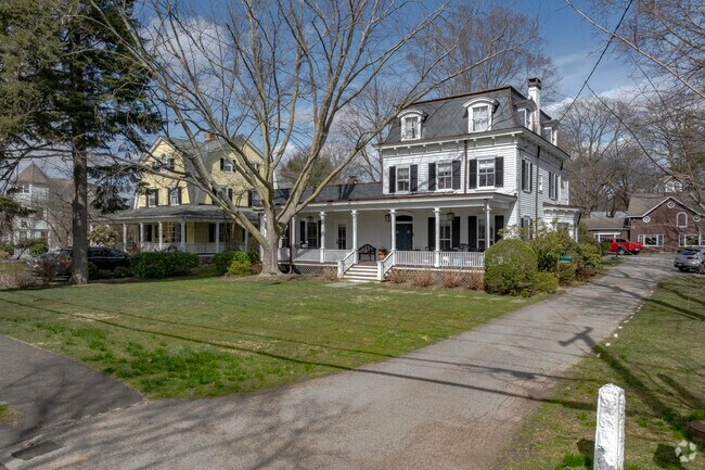 Mead Street homes in Cos Cob often have a lot of history and beautiful porches.