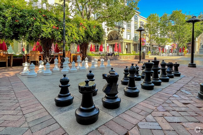 Enjoy a game of Chess with your friends at Santana Row.