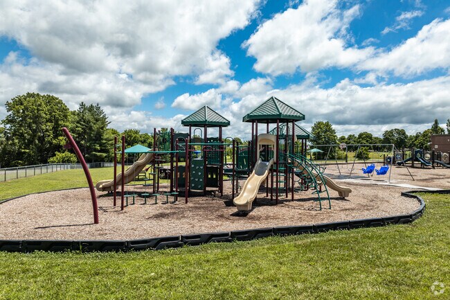 The Lyon Elementary School two playgrounds for students to enjoy.