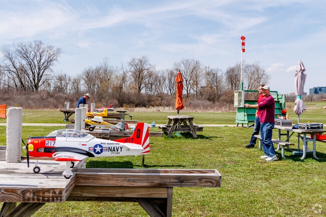 Chicagoland Radio Control Modelers Club are testing out their planes at Ned Brown Flying Field.