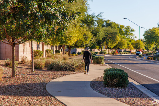 The walking paths around Gateway Ranch are perfect for staying active.