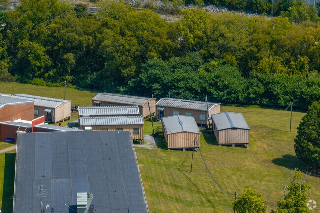 Chadwell Elementary School has multiple portables for extra classrooms in Nashville.