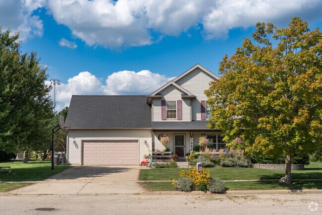 One or two car garages can be found in the newer housing builds.
