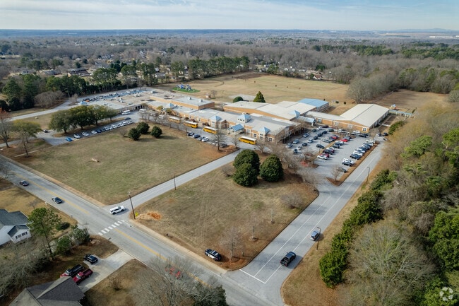 Aerial overview of West View Elementary School