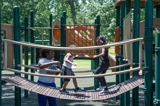 Play all day a Harrison Park in Oakwood Place.