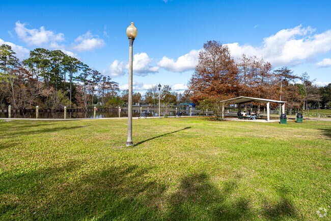 Heritage Park offers a free live music weekly Bayou Jam Concert Series on its lawn.