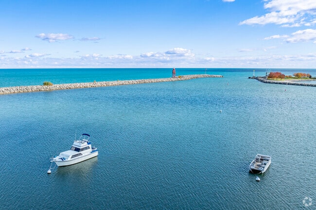 Lake Michigan is blocks away from School Section-Towerview.