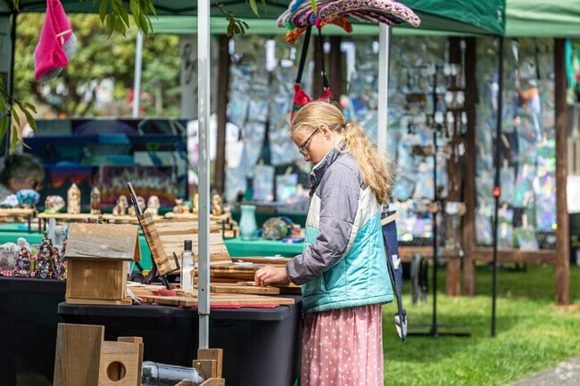 Cutting boards and bird houses are available at the Saturday Morning Market in Montesano.