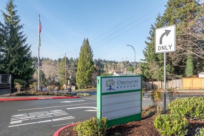 Chestnut Hill Academy signage.