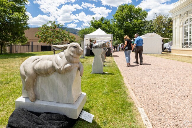 There are some amazing sculptures for sale at the Broadmoor Traditions Fine Art Festival.