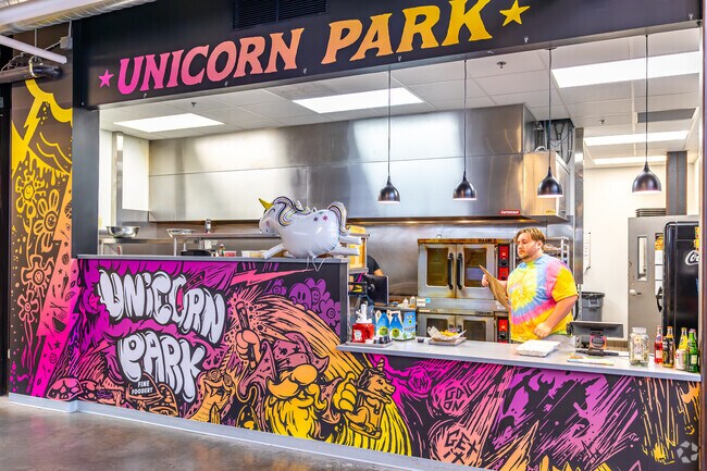 Come in and grab a bite of food from Unicorn Park Foodery for some tasty dishes.