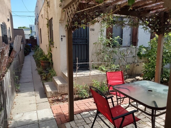 Rear entrance fully gated and secure beautiful covered patio area