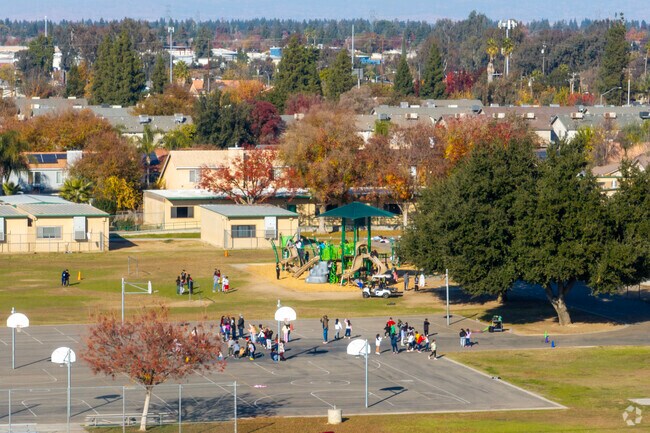 The playground at Teague Elementary School in Fresno.