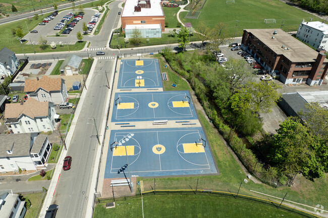 Enlightenment School has many ares for sports.