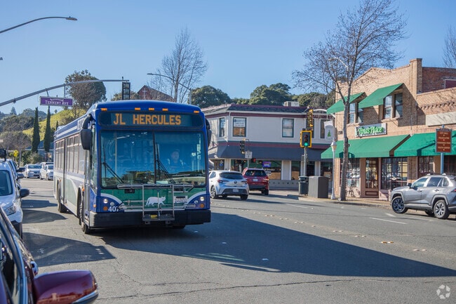 Old Town Pinole is served by multiple Westcat bus lines.