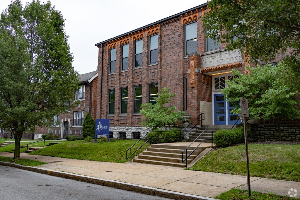 Marian Middle School building in Bevo Mill.