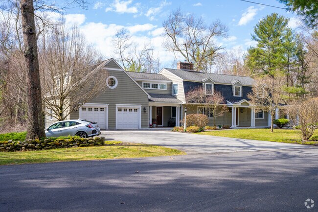 Carlisle is filled with both old and newer-style homes.