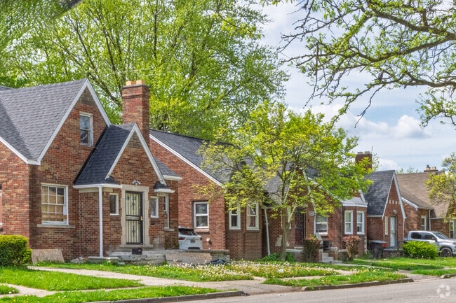 Cozy brick cottages dominate Nortown's housing stock.