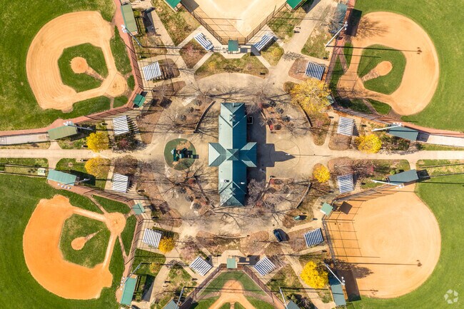 8 ball fields at Cardinal Run Park offers the community a myriad of recreational choices.