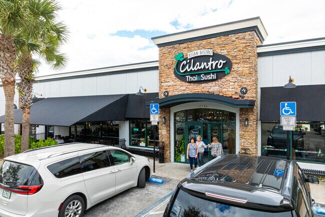 Cilantro Asian Bistro, located in Sunshine Village, serves Japanese and Thai cuisine.