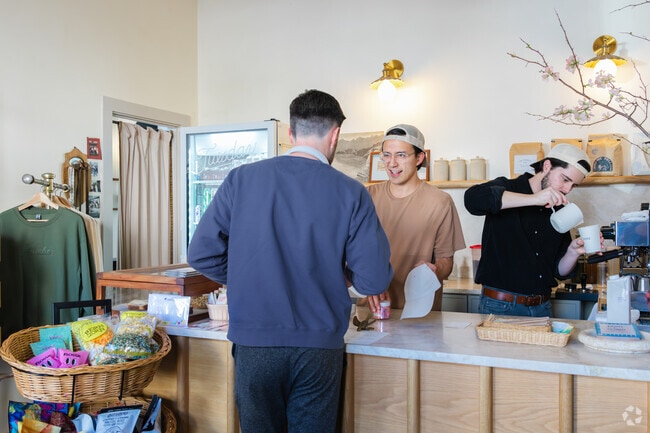 Tuesday's is a small, popular coffee shop with beautiful aesthetics in Downtown Marietta.