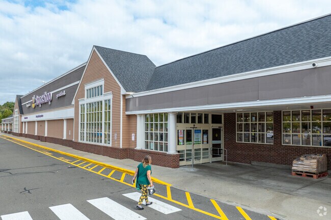 Devon residents stock up on groceries at nearby Stop & Shop.