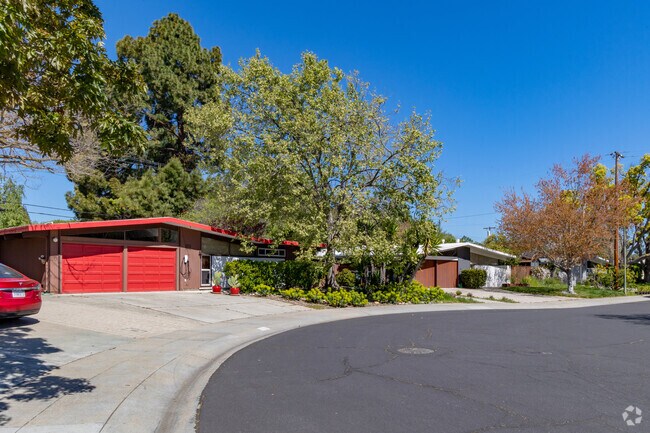 Vibrant home colors are common in Greenmeadow.