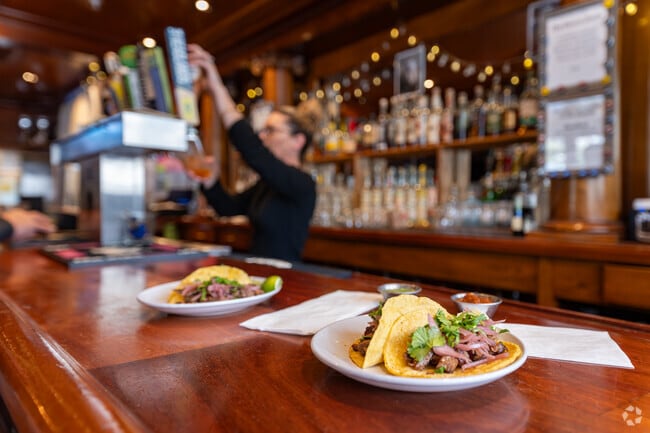 Smiley's Saloon, Hotel & Kitchen in Bolinas offers up a gnarly eight-dollar taco.