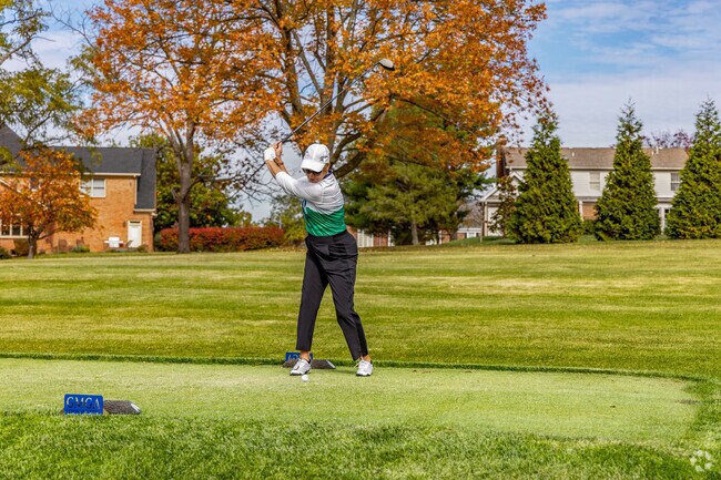 Golfing is a big activity that many residents in the Greenbrier neighborhood enjoy.