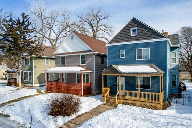 The Hawthorne neighborhood showcases a diverse mix of home styles, from cozy cottages to modern townhomes.