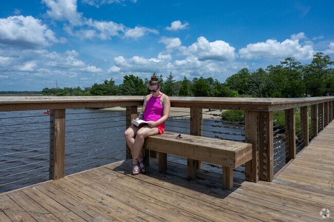 River Road Park is a great place to slow down and read a book by the water.