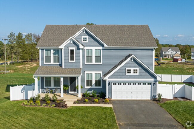 Many homes in Falmouth feature fenced in backyards.