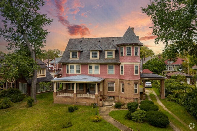 Victorian and Queen Anne styled homes are typical of the Glenville neighborhood.