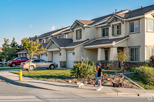 Locals enjoy evening walks throughout the Verdemont neighborhood.